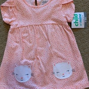 Brand new baby girl cat dress